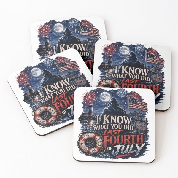 Item preview, I Know What You Did Last Fourth of July – Patriotic Harbor Horror Design designed and sold by TVPS17.