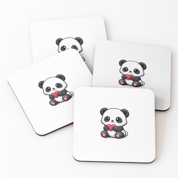 Item preview, Cute Panda Holding Heart Kawaii Animal Design designed and sold by Saraswathi04.