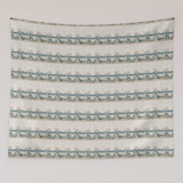 Item preview, Distressed Vintage Blue Floral  designed and sold by LouieVanille.
