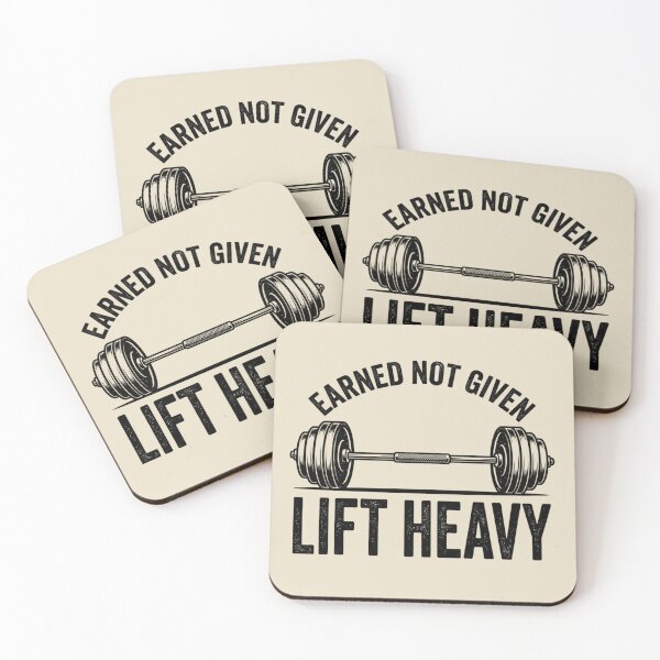 Item preview, Earned Not Given Lift Heavy Barbell Weightlifting Gym designed and sold by PACS0011.