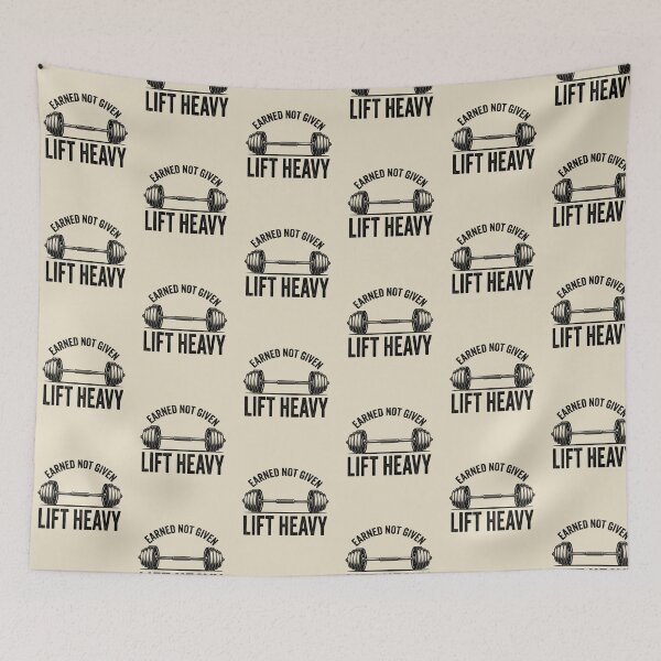 Item preview, Earned Not Given Lift Heavy Barbell Weightlifting Gym designed and sold by PACS0011.