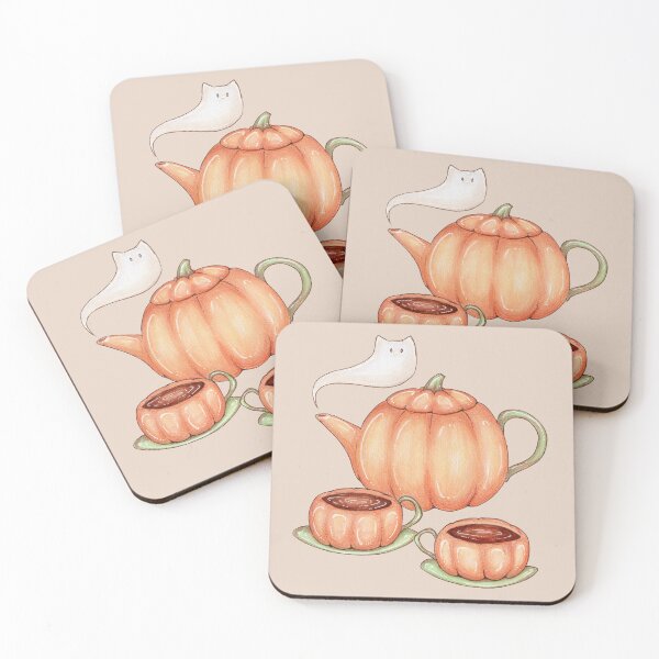 Item preview, Pumpkin teapot and cups designed and sold by Denise, Denisn't.