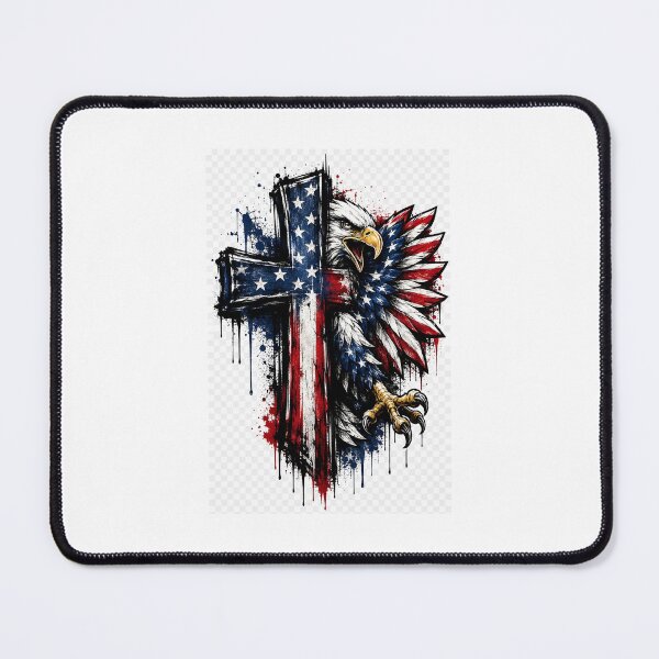 Item preview, Cross and Bald Eagle designed and sold by AGMAR7.