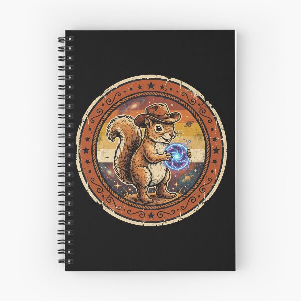 Item preview, Retro Plasma Nut Cowboy Squirrel Vintage Badge designed and sold by DuckOddity.