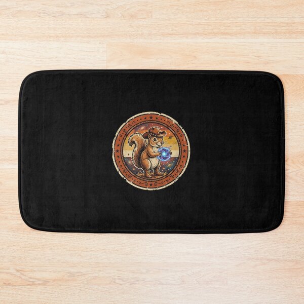 Item preview, Retro Plasma Nut Cowboy Squirrel Vintage Badge designed and sold by DuckOddity.