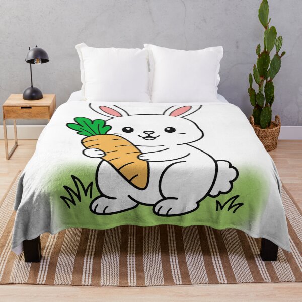 Item preview, Cute Cartoon Bunny with Carrot designed and sold by argopalazoni17.