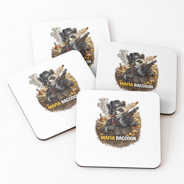 Item preview, Mafia Raccoon Gangster Vintage T-Shirt | Funny Mob Raccoon Illustration designed and sold by Norique_7.