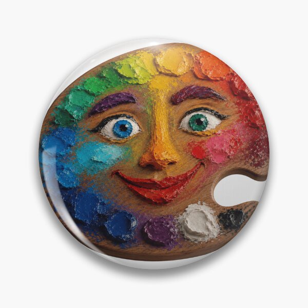Item preview, Colourful 3D Artist Palette Face designed and sold by Unreasonableart.