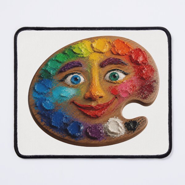 Item preview, Colourful 3D Artist Palette Face designed and sold by Unreasonableart.
