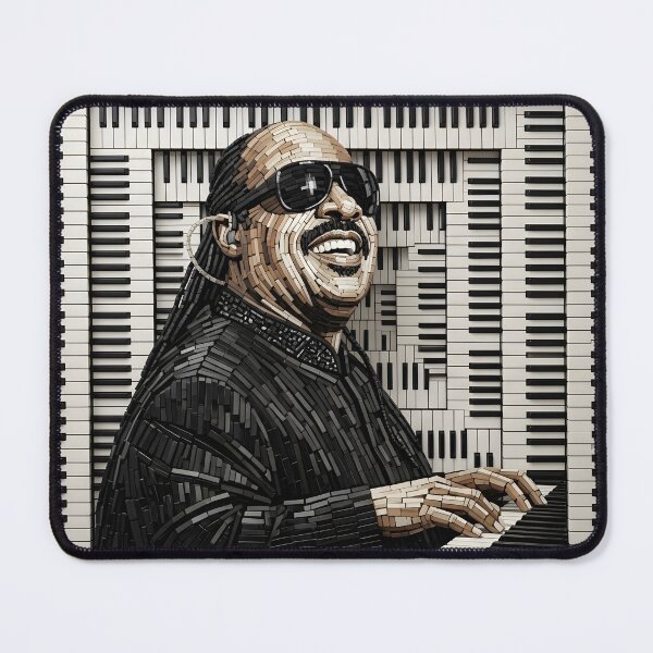 Item preview, Stevie Wonder Piano Key Art designed and sold by POPARTLOGOTEES.