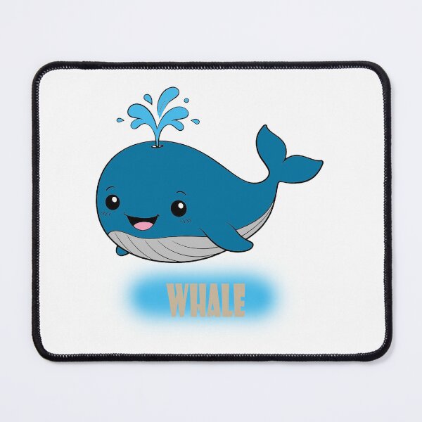 Item preview, Cute Cartoon Blue Whale Spouting Water designed and sold by argopalazoni17.