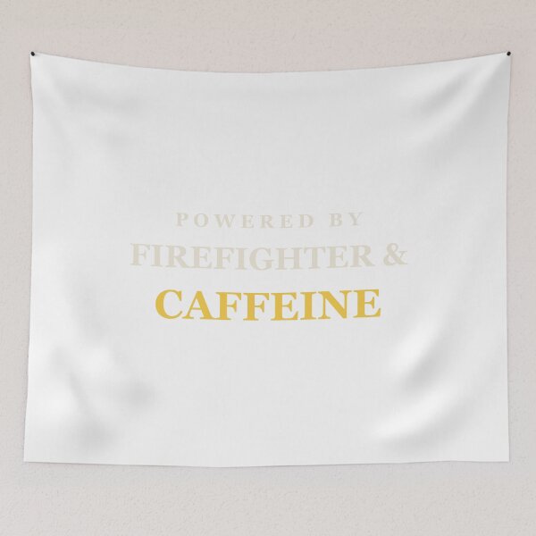 Item preview, Powered By Firefighter & Caffeine - Firefighter designed and sold by RetroThreadWorks.