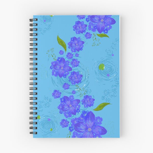 Item preview, Enchanted Water Garden – Floating Blue Blossom Stream designed and sold by Arabesque.fromSadia.