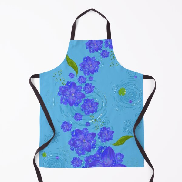 Item preview, Enchanted Water Garden – Floating Blue Blossom Stream designed and sold by Arabesque.fromSadia.