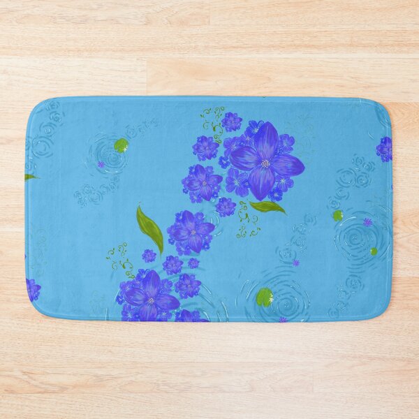 Item preview, Enchanted Water Garden – Floating Blue Blossom Stream designed and sold by Arabesque.fromSadia.