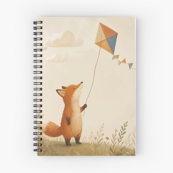 Item preview, Cute Fox Flying a Kite designed and sold by Orivane Shop.