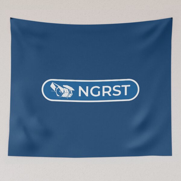 Item preview, NGRST Nancy Grace Roman Space Telescope Blue Banner Astronomy Logo designed and sold by KiwiRider.