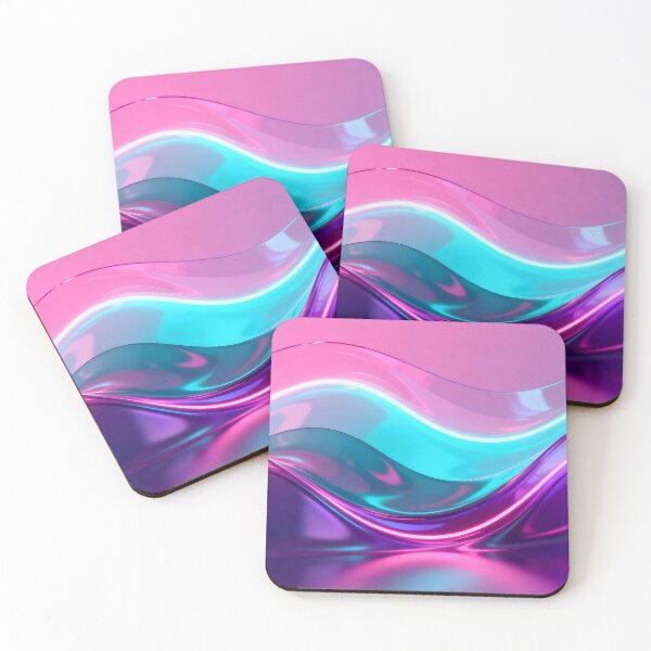 Item preview, Neon Waves Liquid Glass Abstract Cyberpunk Glowing Aesthetic designed and sold by Paulo Costa Dias.