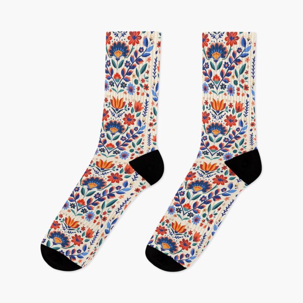 Item preview, Scandinavian Folk Art, Botanical Flowers designed and sold by xiao xuans.