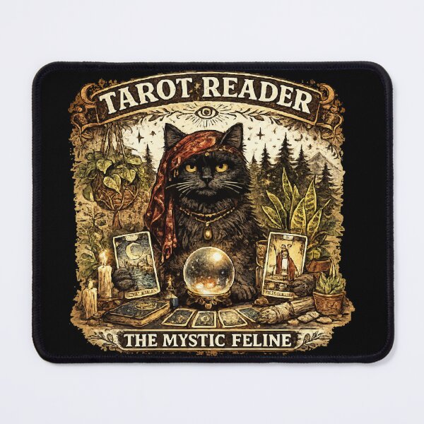 Item preview, Tarot Reader Mystic Black Cat Vintage T-Shirt Stickers designed and sold by Sunday.Supply.