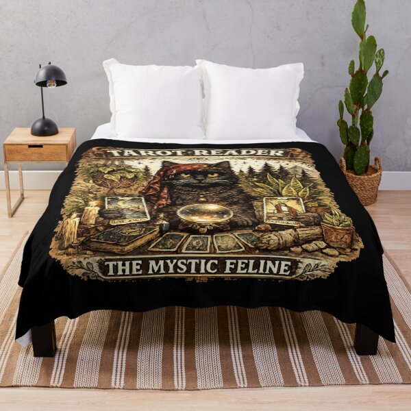 Item preview, Tarot Reader Mystic Black Cat Vintage T-Shirt Stickers designed and sold by Sunday.Supply.