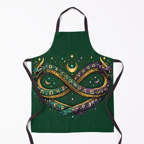 Item preview, Infinity Zodiac Serpents Astrology T-Shirt | Cosmic Twin Snake Galaxy Design designed and sold by irfanshikh.