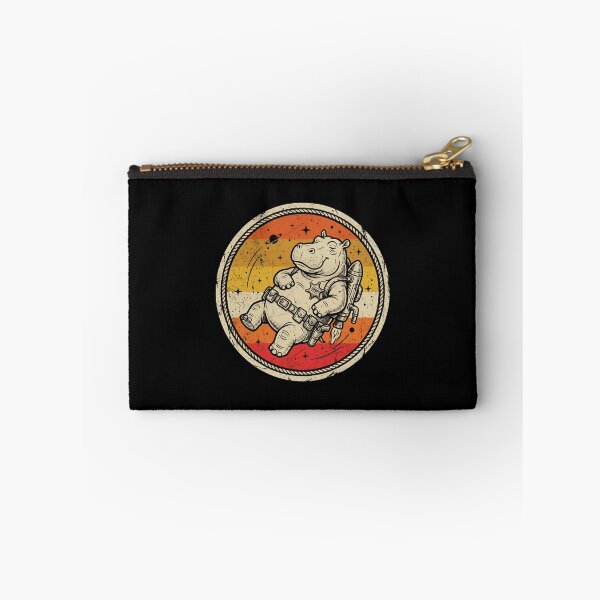 Item preview, Retro Zero Gravity Jetpack Hippo Vintage Badge designed and sold by DuckOddity.