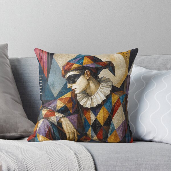 Item preview, Harlequin a cubist painting. designed and sold by GalleryKauffeld.