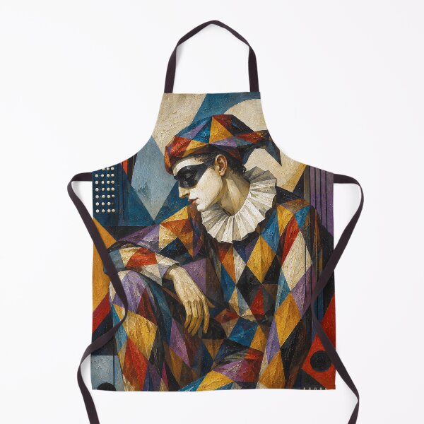 Item preview, Harlequin a cubist painting. designed and sold by GalleryKauffeld.