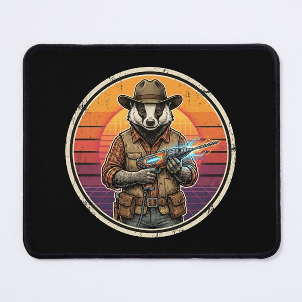 Item preview, Retro Prospector Badger Plasma Drill Vintage Badge designed and sold by DuckOddity.