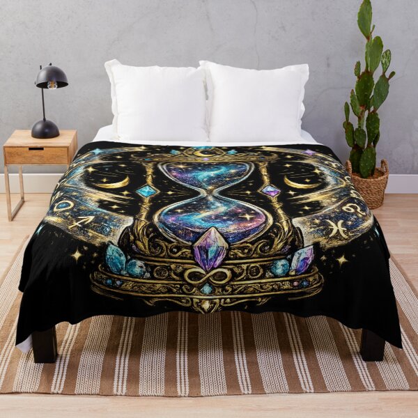Item preview, Cosmic Zodiac Hourglass Astrology T-Shirt | Celestial Time Galaxy Design designed and sold by irfanshikh.