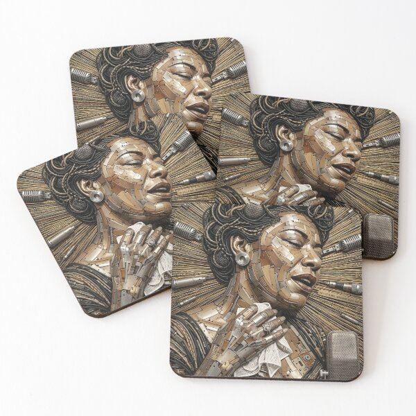 Item preview, Ella Fitzgerald microphone art designed and sold by POPARTLOGOTEES.