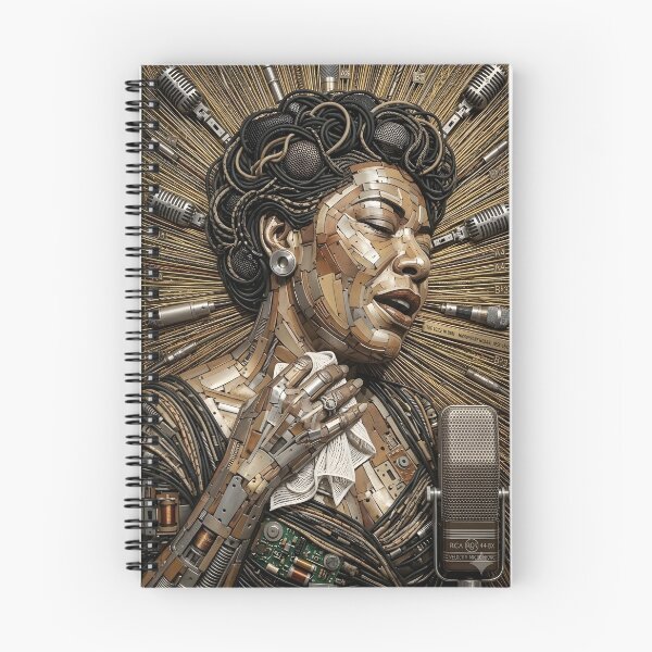Item preview, Ella Fitzgerald microphone art designed and sold by POPARTLOGOTEES.