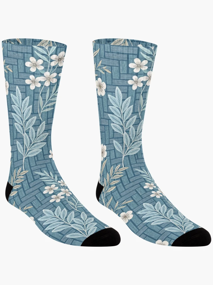 Thumbnail 3 of 5, Socks, Spring Blue designed and sold by Blue-Fall.