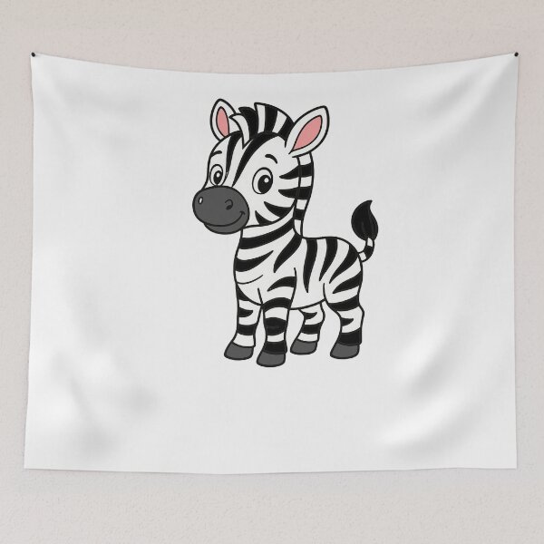 Item preview, Cute Cartoon Zebra Standing Vector Illustration designed and sold by argopalazoni17.