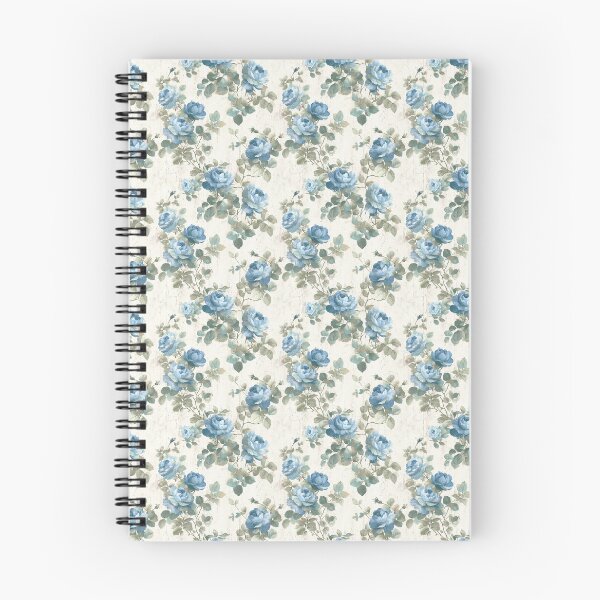 Item preview, Distressed Vintage Blue Floral  designed and sold by LouieVanille.