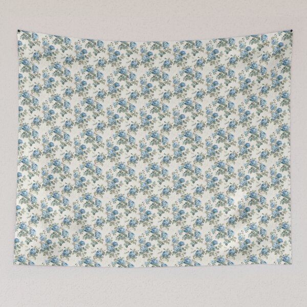 Item preview, Distressed Vintage Blue Floral  designed and sold by LouieVanille.