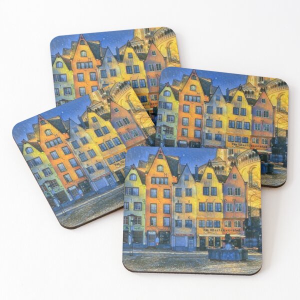 Item preview, Colorful buildings in Cologne's "Altstadt" designed and sold by sid1802.