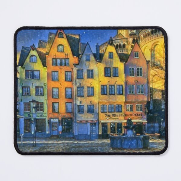 Item preview, Colorful buildings in Cologne's "Altstadt" designed and sold by sid1802.