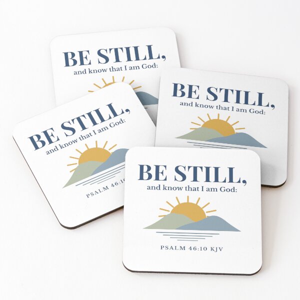 Item preview, Be Still and Know That I Am God Psalm 46:10 KJV Sunrise Design designed and sold by FaithThroughEverySeason.