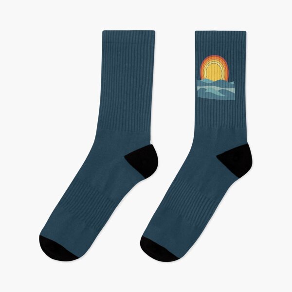 Item preview, Retro 70s Sunset Ocean Waves designed and sold by Moodprint5.