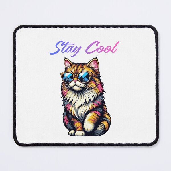 Item preview, Cool Cat in Retro Sunglasses designed and sold by EmilMarkt.