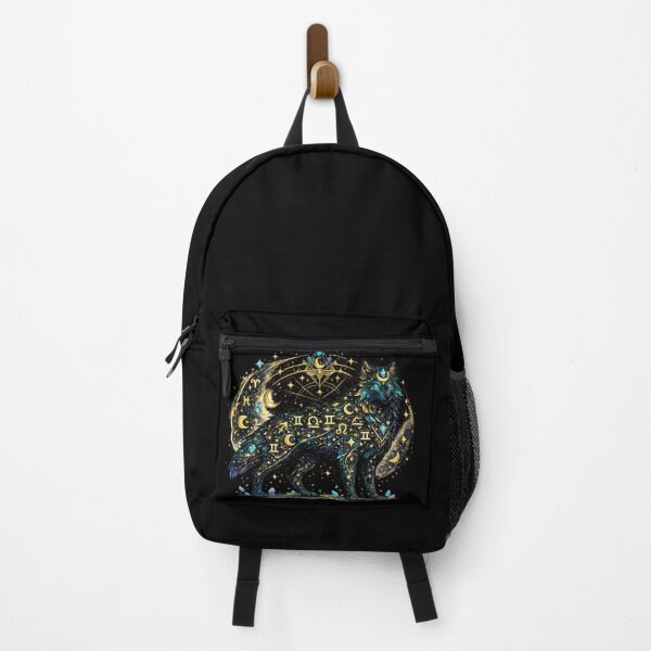 Item preview, Celestial Zodiac Wolf Astrology T-Shirt | Mystical Galaxy Wolf Constellation Design designed and sold by irfanshikh.