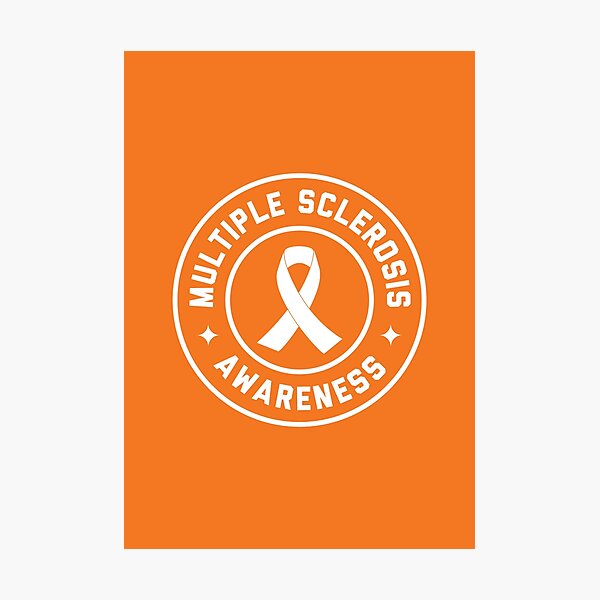 Item preview, Multiple Sclerosis Awareness | Orange Ribbon Warrior | MS Awareness Gift | Stronger Than MS #5 designed and sold by SalahBlt.