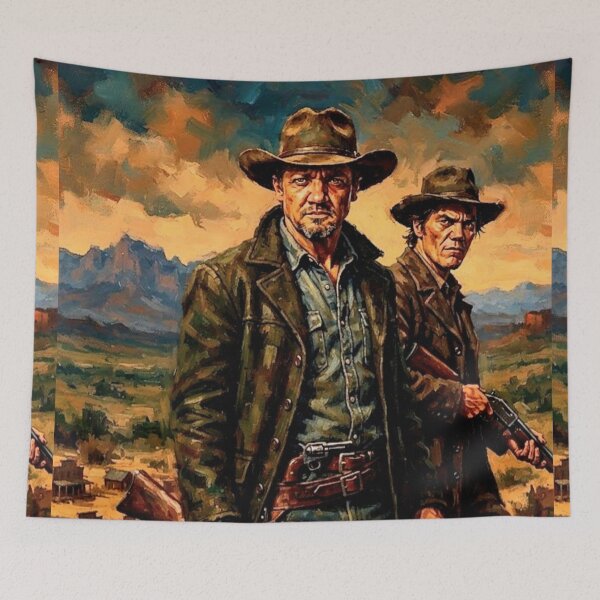 Item preview, Law Dogs Western Action Fine Art Tribute designed and sold by Art's Diner.
