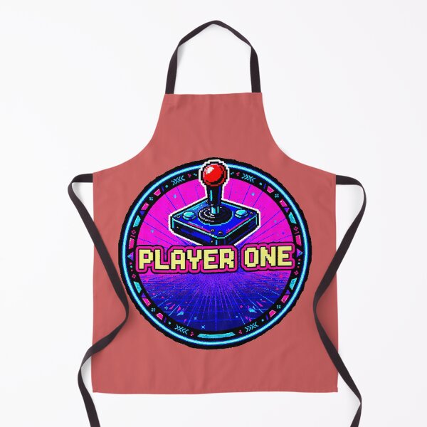 Item preview, Player One | Retro 80s Neon Arcade Badge designed and sold by AstronautMerch.