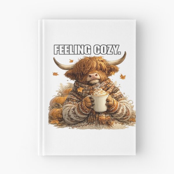 Item preview, Highland Cow Autumn Vibes - Feeling Cozy designed and sold by Giddy Bear Gifts.