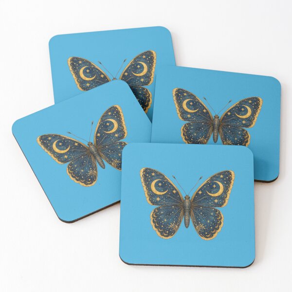 Item preview, Celestial Butterfly Vintage Moon and Stars Art designed and sold by Aliplus+.
