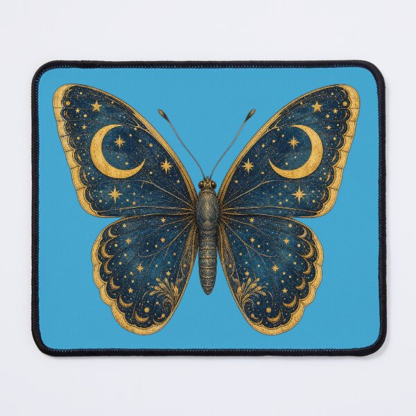 Item preview, Celestial Butterfly Vintage Moon and Stars Art designed and sold by Aliplus+.