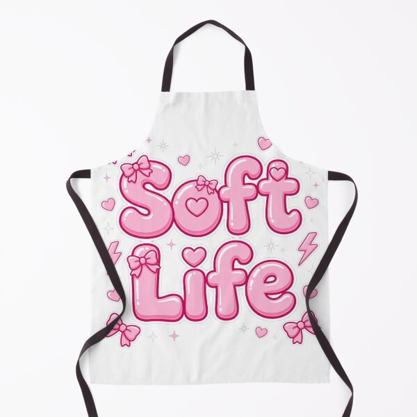 Item preview, Soft Life Pastel Pink Coquette Bow Heart Retro Typography Quote designed and sold by AuraVibesArts .
